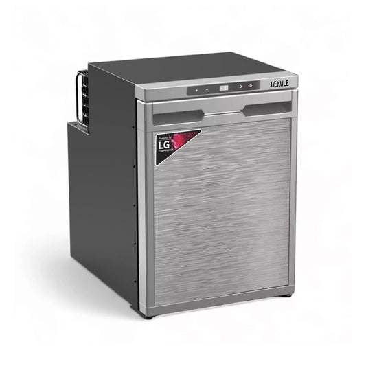 CamperCooler 50 Litre 12v Black Campervan Motorhome Fridge Freezer LG Compressor