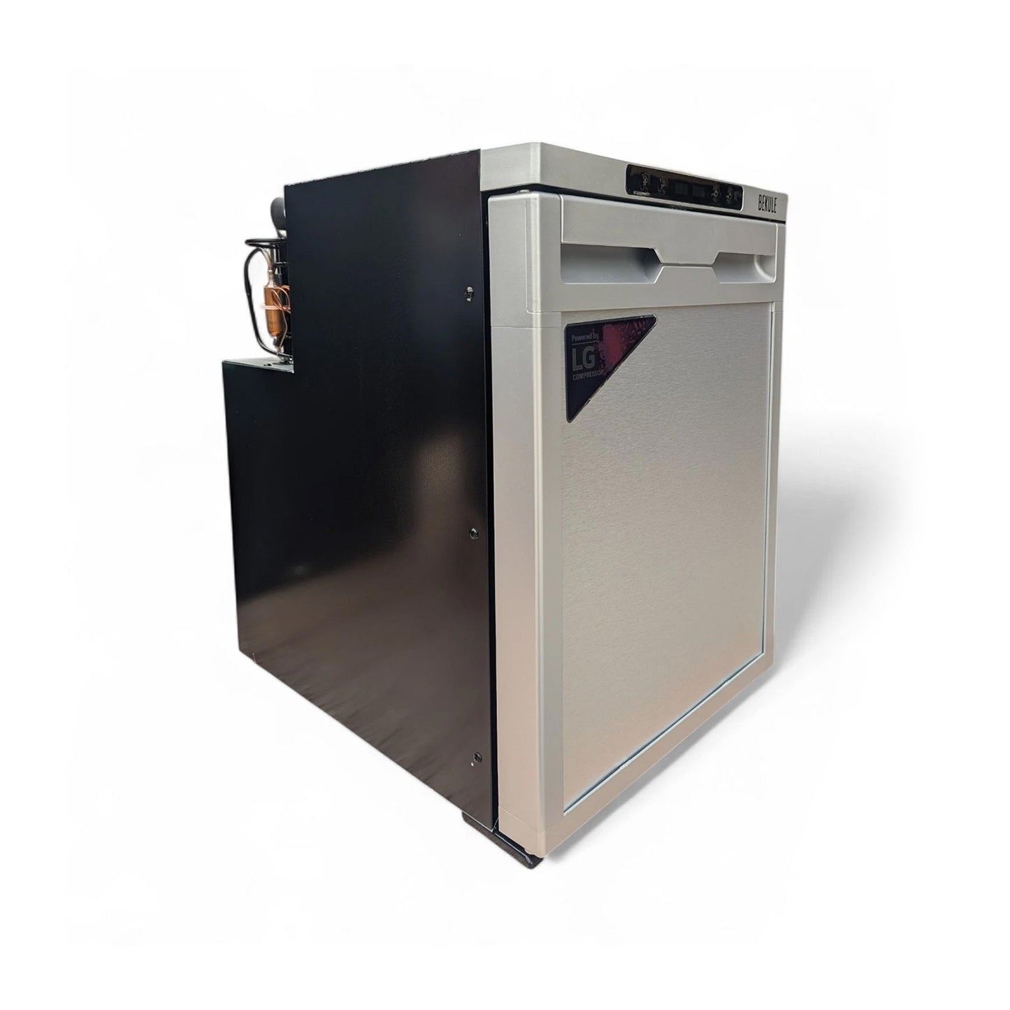 CamperCooler 50 Litre 12v Black Campervan Motorhome Fridge Freezer LG Compressor