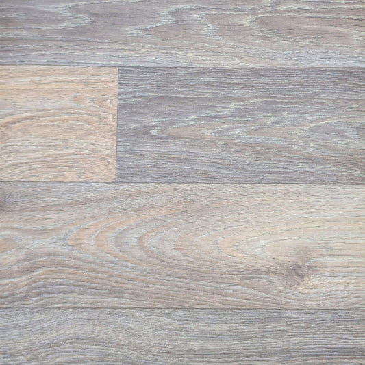 Wooden Plank Effect Vinyl Flooring Durable R10 Anti-Slip 3 Styles (2M Wide Roll)