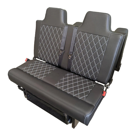 Premium Rock & Roll Foldable Campervan Seats/Bed Fully Upholstered (MOT & Crash Tested)