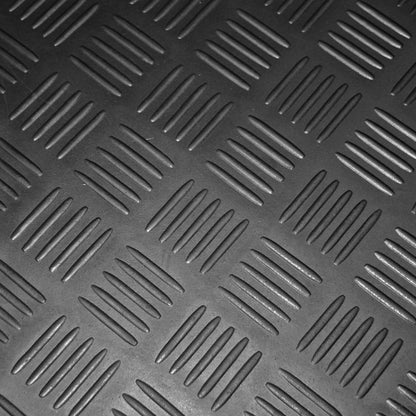 Rubber Flooring Heavy Duty Shock Absorbing Matting Bar Pattern (1.5m Wide Roll)