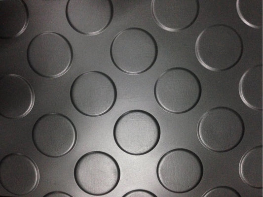 Rubber Flooring Coin Pattern Anti-Slip Thick Matting Rolls (3mm)