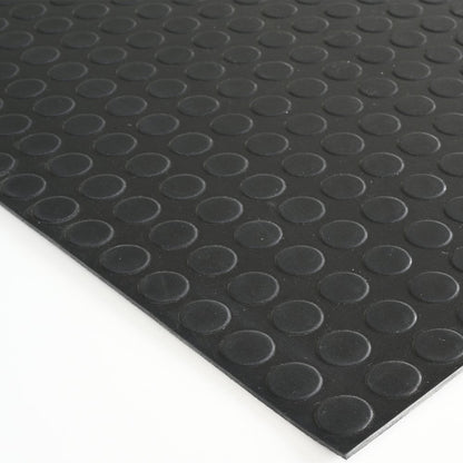 Rubber Flooring Coin Pattern Anti-Slip Thick Matting Rolls (3mm)