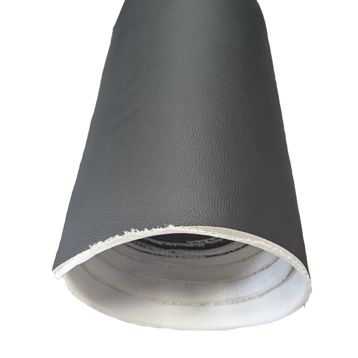 Black Grain Premium Faux Leather Upholstery Material Leatherette 5mm Foam Backed