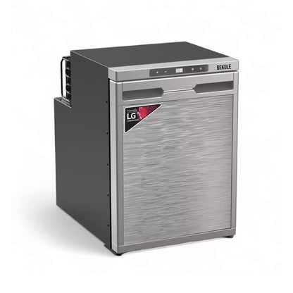 CamperCooler 50 Litre 12v Black Campervan Motorhome Fridge Freezer LG Compressor