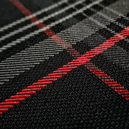 VW GTI Tartan Vehicle Seat Upholstery Fabric Backed with 5mm Scrim Foam 8 Colour