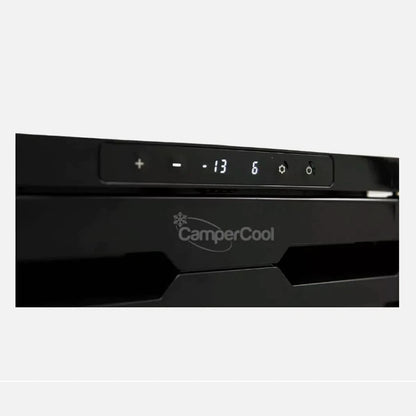 CamperCooler 50 Litre 12v Black Campervan Motorhome Fridge Freezer LG Compressor