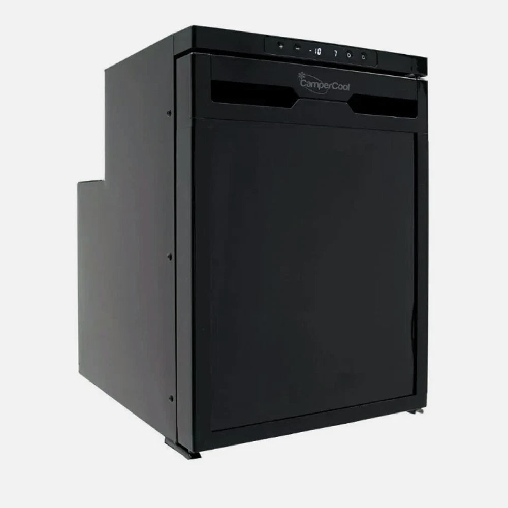 CamperCooler 50 Litre 12v Black Campervan Motorhome Fridge Freezer LG Compressor