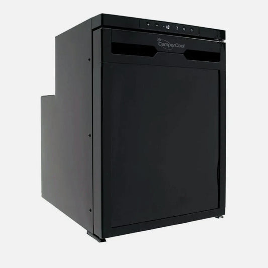CamperCooler 50 Litre 12v Black Campervan Motorhome Fridge Freezer LG Compressor
