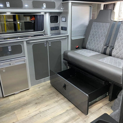 Premium Rock & Roll Foldable Campervan Seats/Bed Fully Upholstered (MOT & Crash Tested)